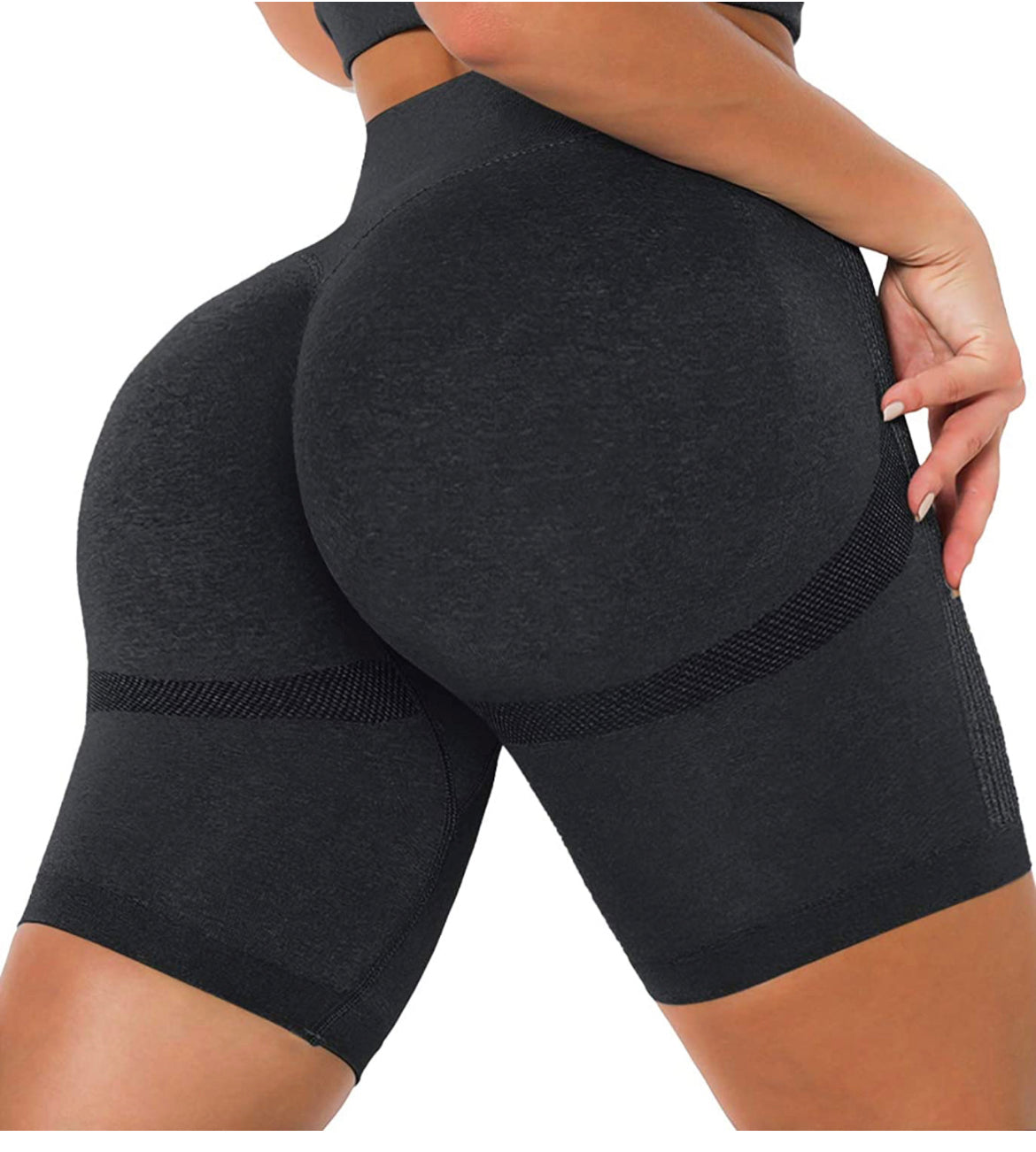 Butt scrunch contour biker shorts