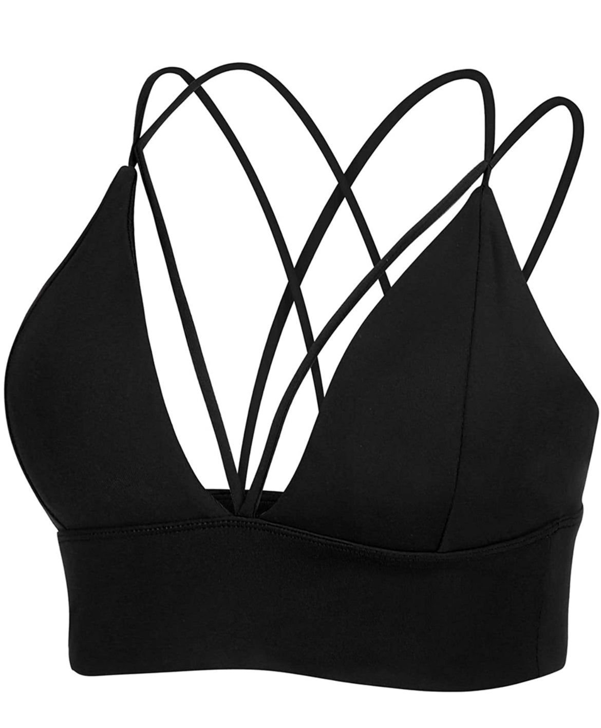 Strappy sports bra