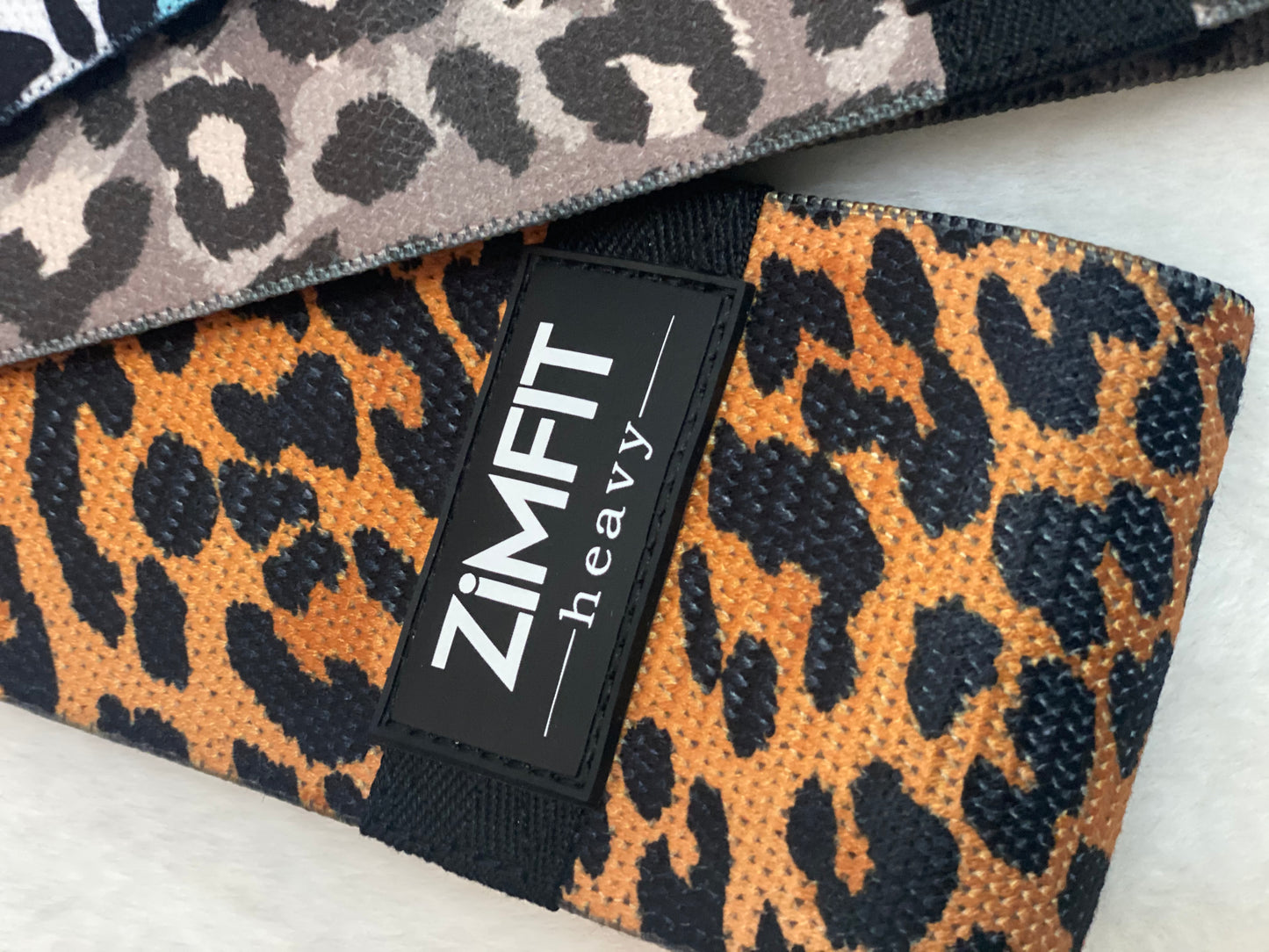 Leopard print resistance bands