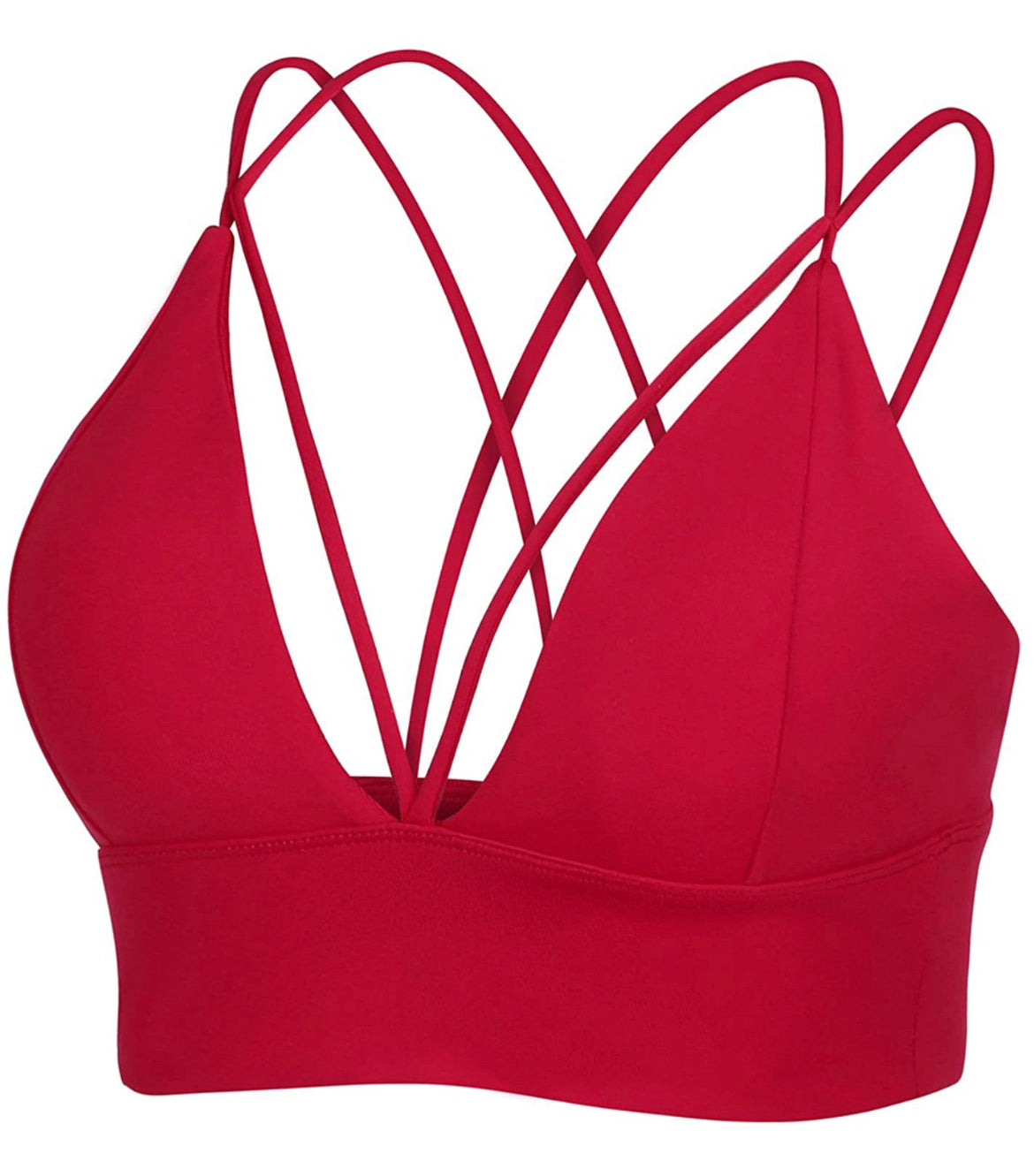 Strappy sports bra