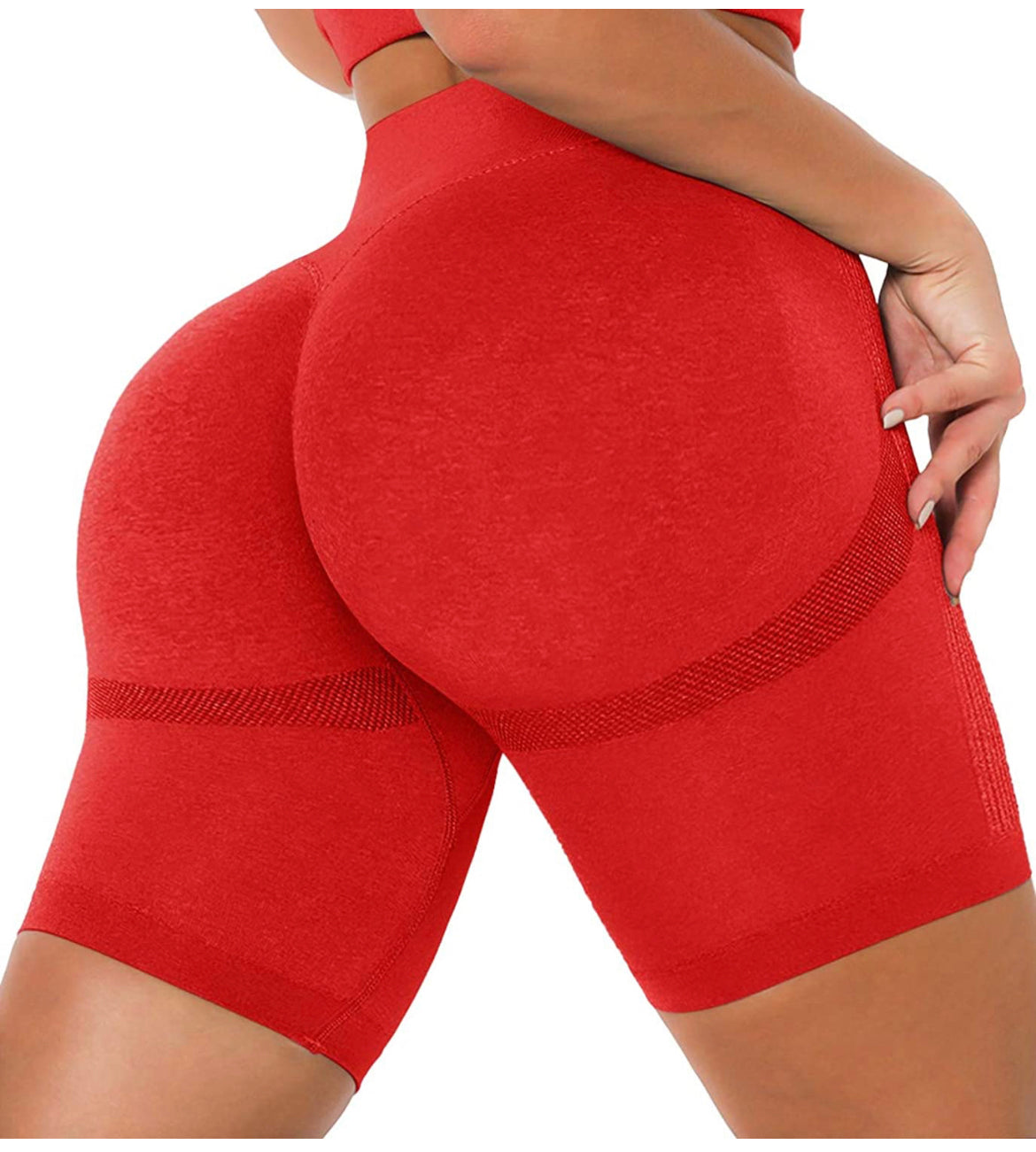 Butt scrunch contour biker shorts