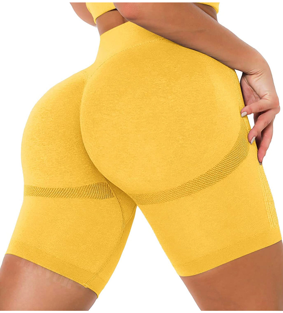 Butt scrunch contour biker shorts