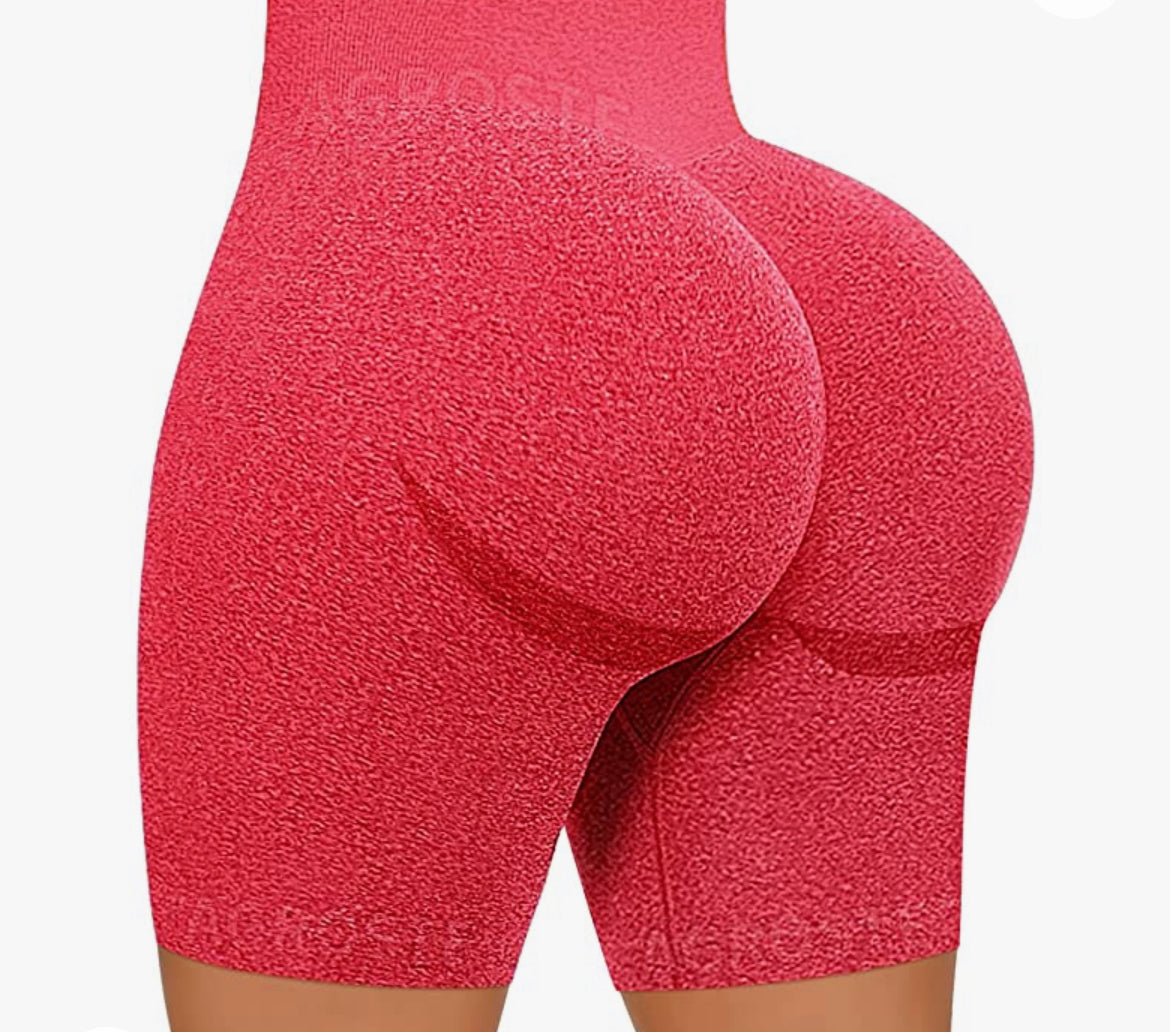 Butt scrunch contour biker shorts